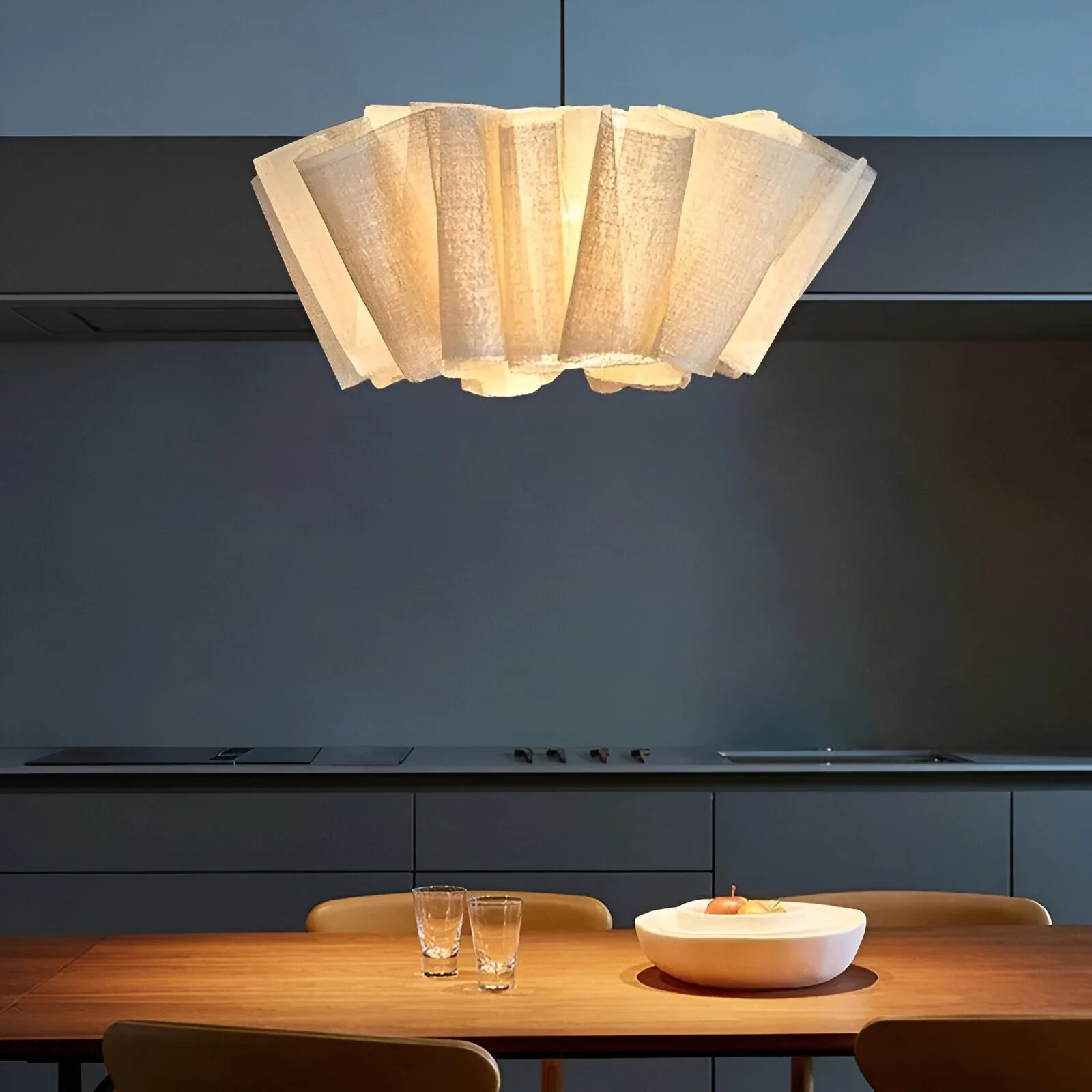 Solmara - Nordic Crème Stoffen Hanglamp - Image 9