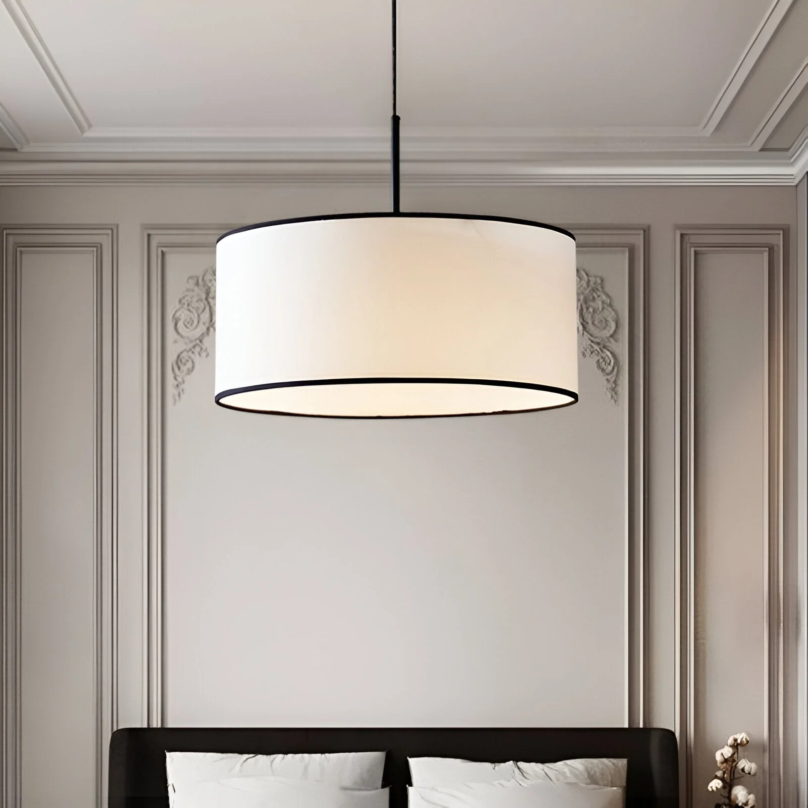Solvanna - Nordic Crème Stoffen Hanglamp - Image 2