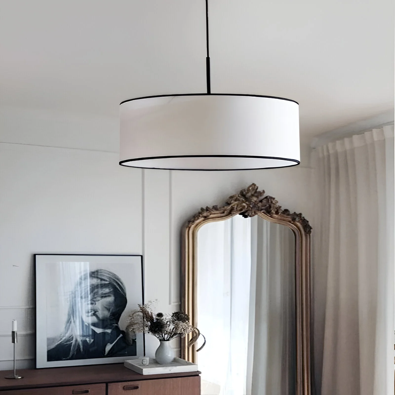 Solvanna - Nordic Crème Stoffen Hanglamp - Image 7