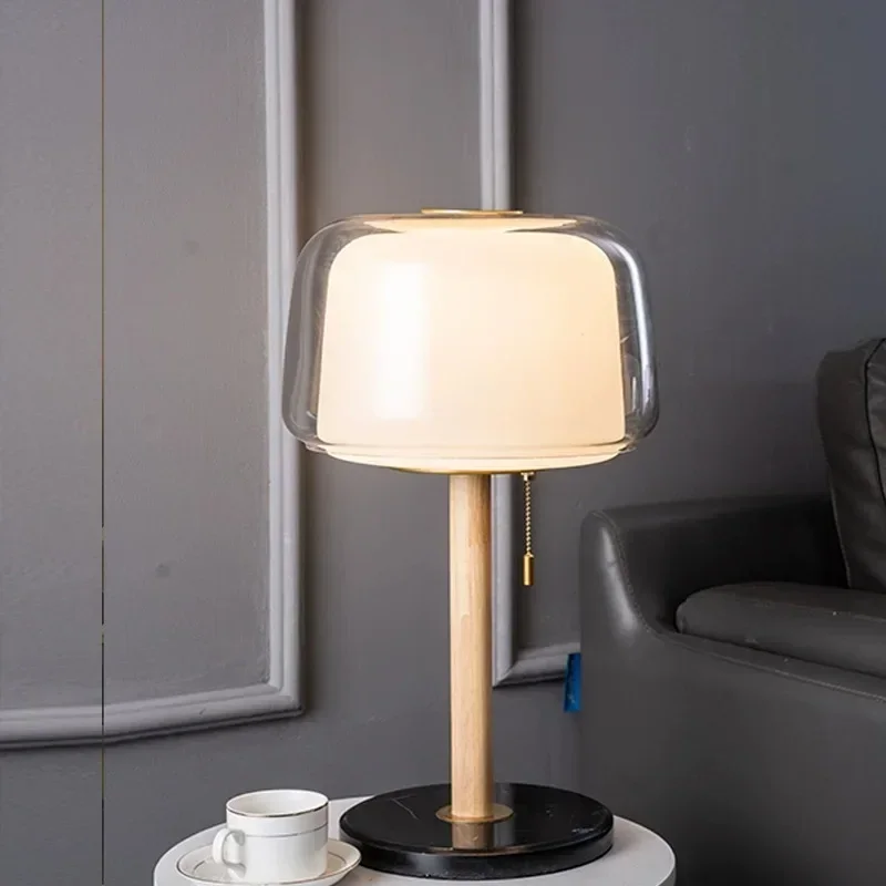 Solvara - Scandinavische Tafellamp Glazen Designlamp voor Slaapkamer en Woonkamer - Image 2