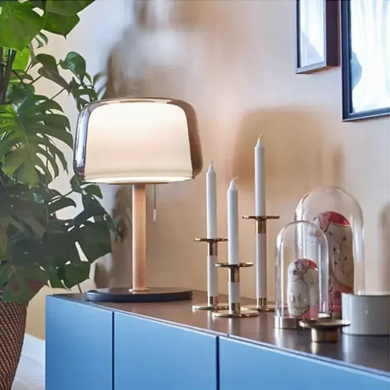 Solvara - Scandinavische Tafellamp Glazen Designlamp voor Slaapkamer en Woonkamer - Image 4
