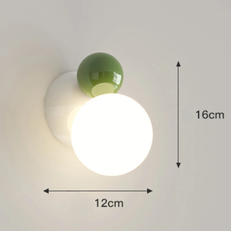 Solvéra – Nordic LED Wandlamp Crème Stijl Kinderkamer