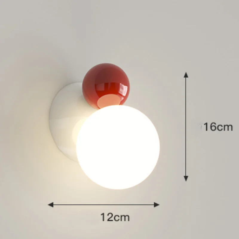 Solvéra – Nordic LED Wandlamp Crème Stijl Kinderkamer - Image 2