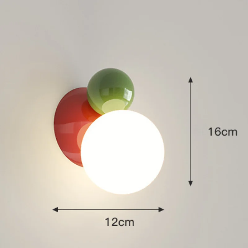 Solvéra – Nordic LED Wandlamp Crème Stijl Kinderkamer - Image 3