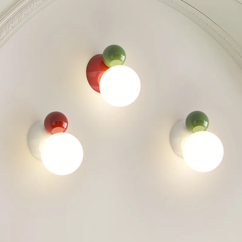 Solvéra – Nordic LED Wandlamp Crème Stijl Kinderkamer - Image 5