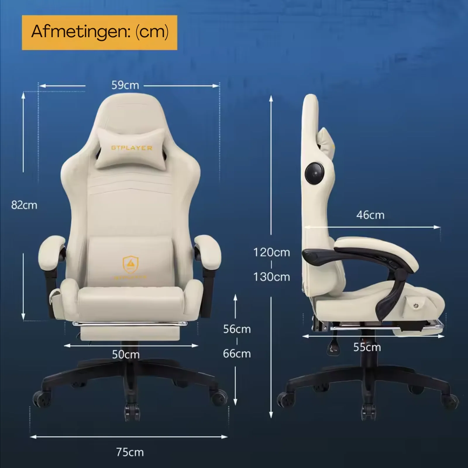 Solvian - Ergonomische Gamingstoel met Voetsteun en Ingebouwde Sprekers - Image 6
