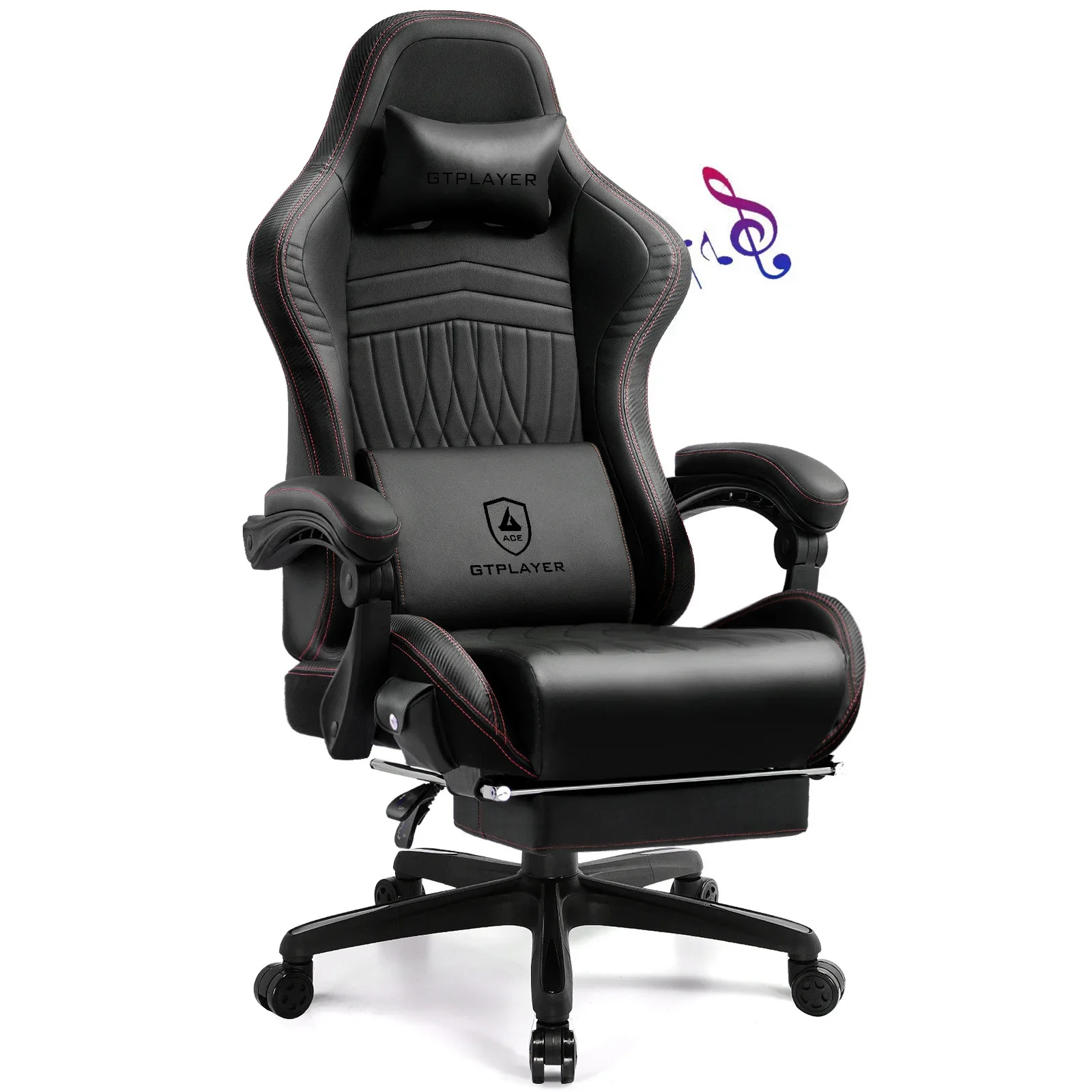 Solvian - Ergonomische Gamingstoel met Voetsteun en Ingebouwde Sprekers - Image 7