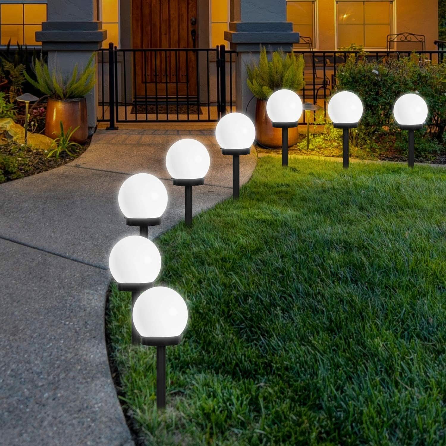 Solvieran – Moderne Globe Solar LED Tuinlamp Stake - Image 3
