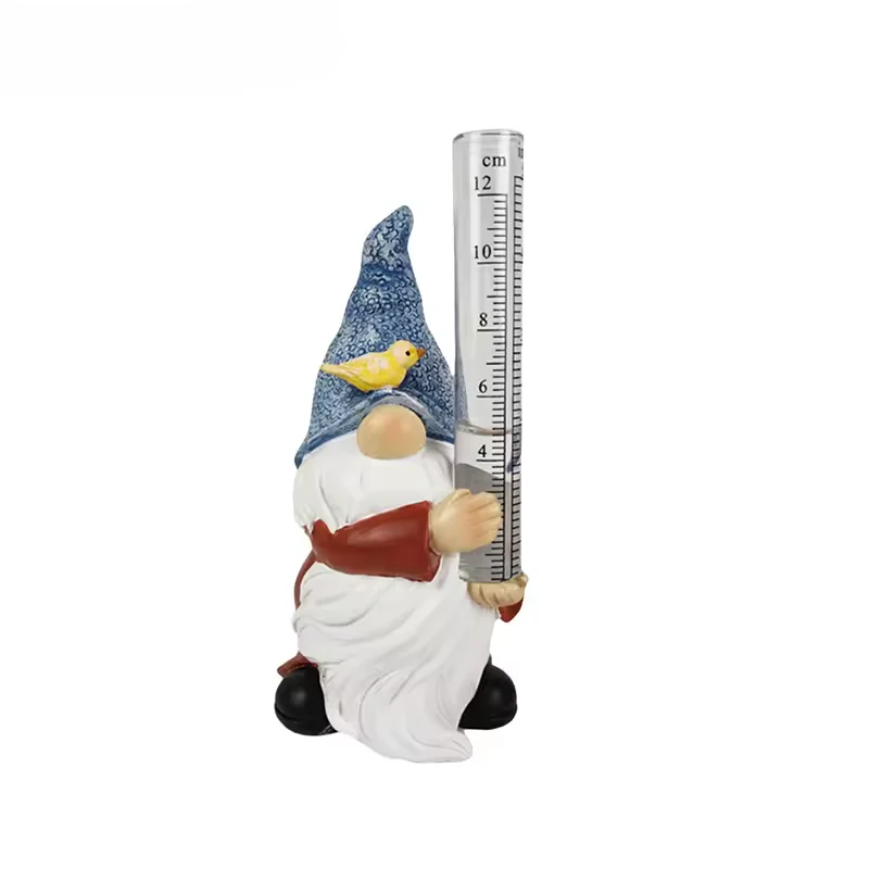 Soraya - Kabouter Tuinbeeld met Regenmeter van Hars - Image 5