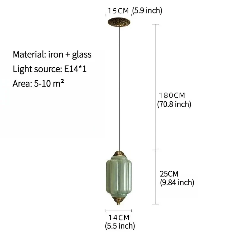 Sorayan - Vintage Melkglas Hanglamp Messing Groen - Image 5