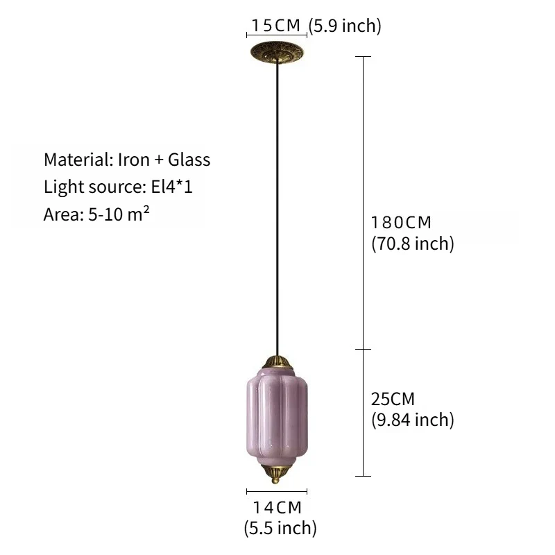 Sorayan - Vintage Melkglas Hanglamp Messing Groen - Image 6