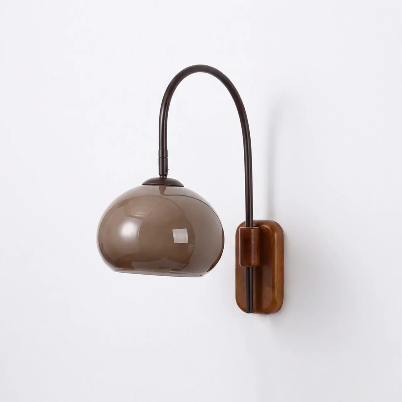 Sorévia - Massief Houten Wandlamp Met Glazen Bol - Image 4