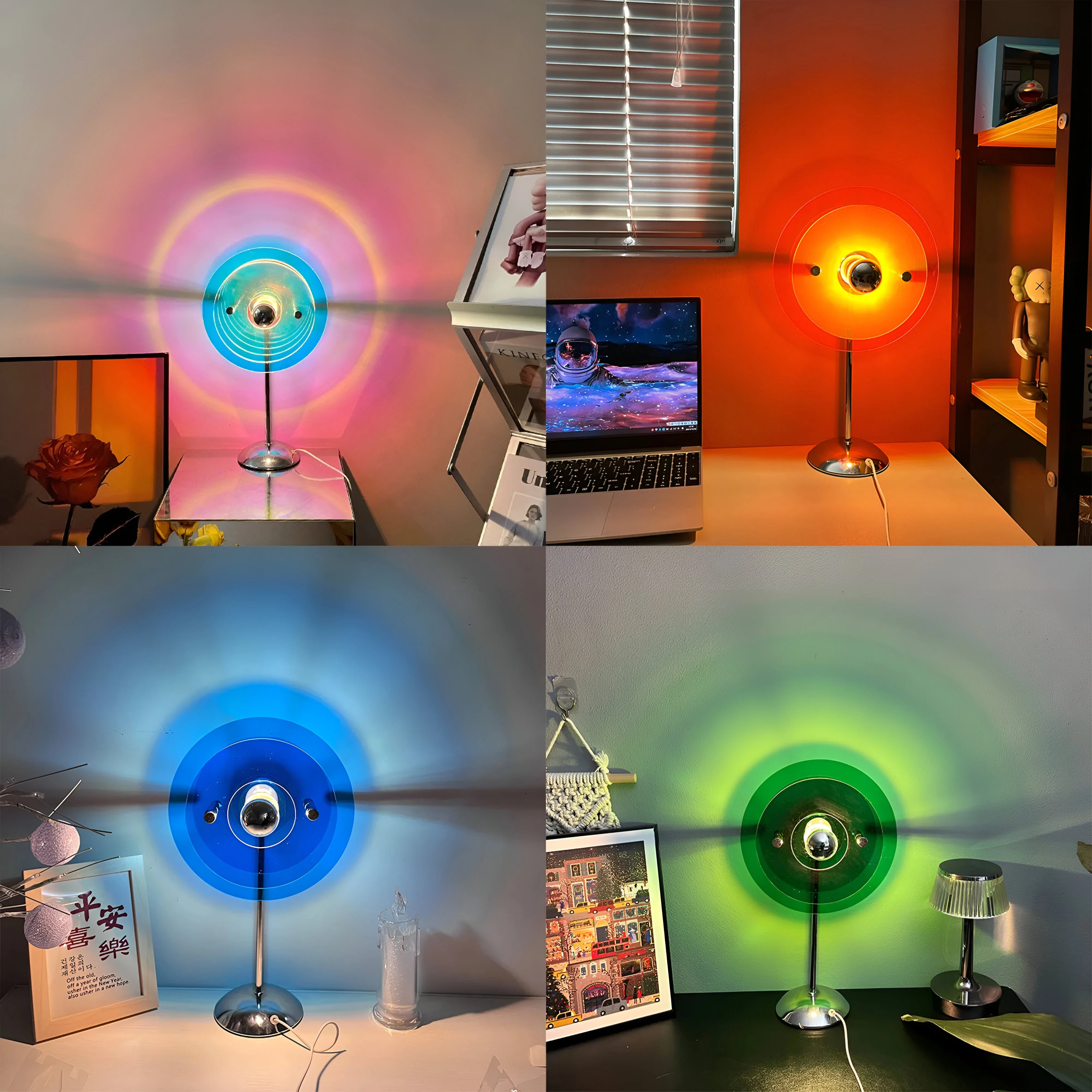 Sylinaea - Retro Schijf LED Tafellamp - Image 10