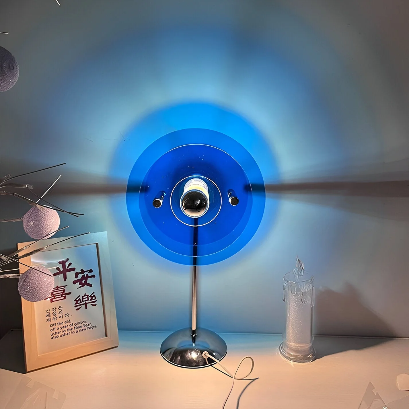 Sylinaea - Retro Schijf LED Tafellamp - Image 12