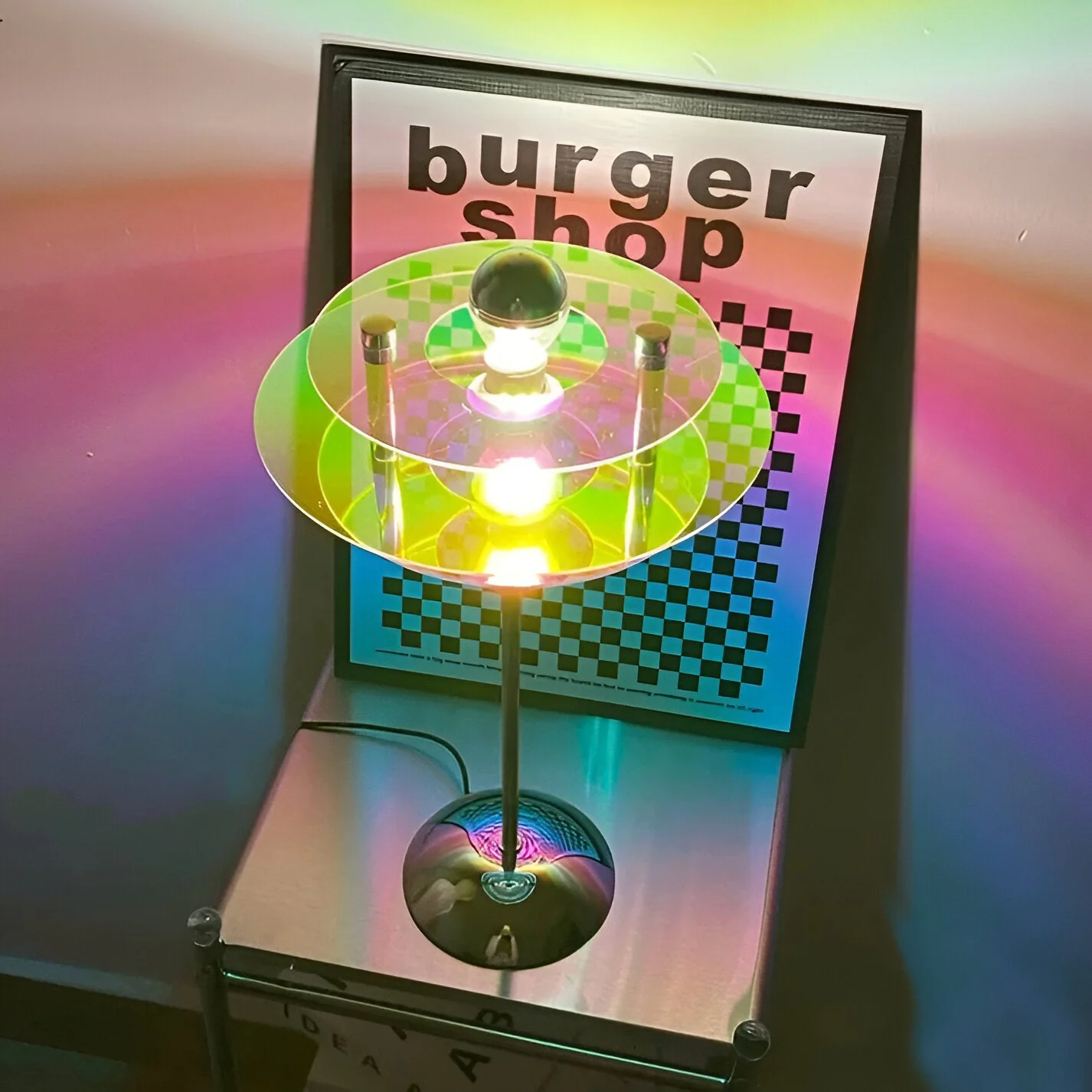 Sylinaea - Retro Schijf LED Tafellamp - Image 4