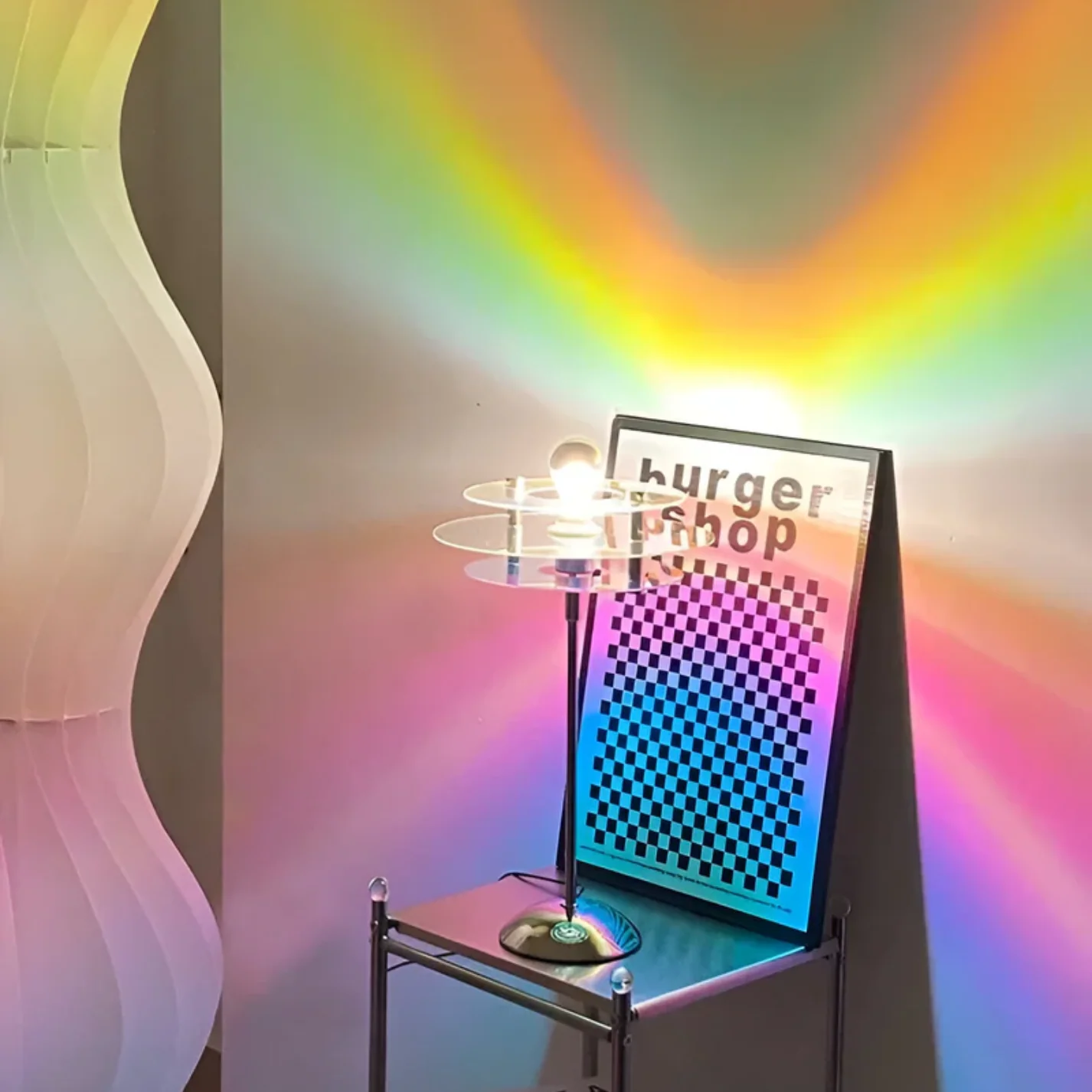 Sylinaea - Retro Schijf LED Tafellamp - Image 6