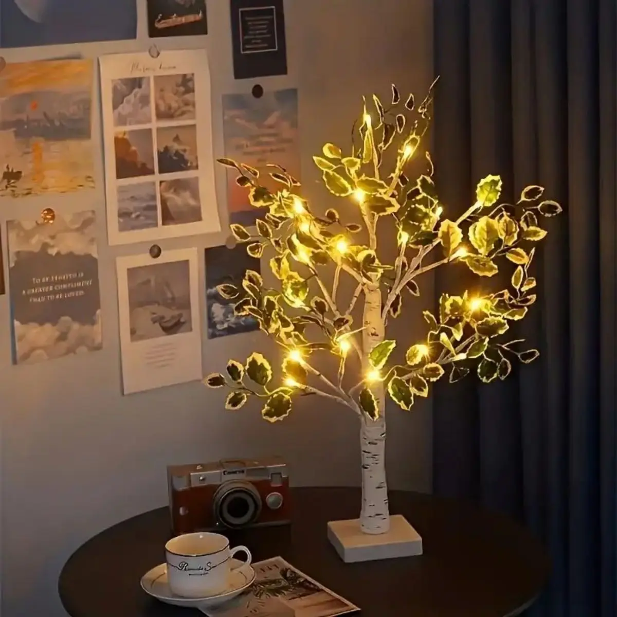 Sylvara – LED Berkenblad Sfeerverlichting op Batterij - Image 6