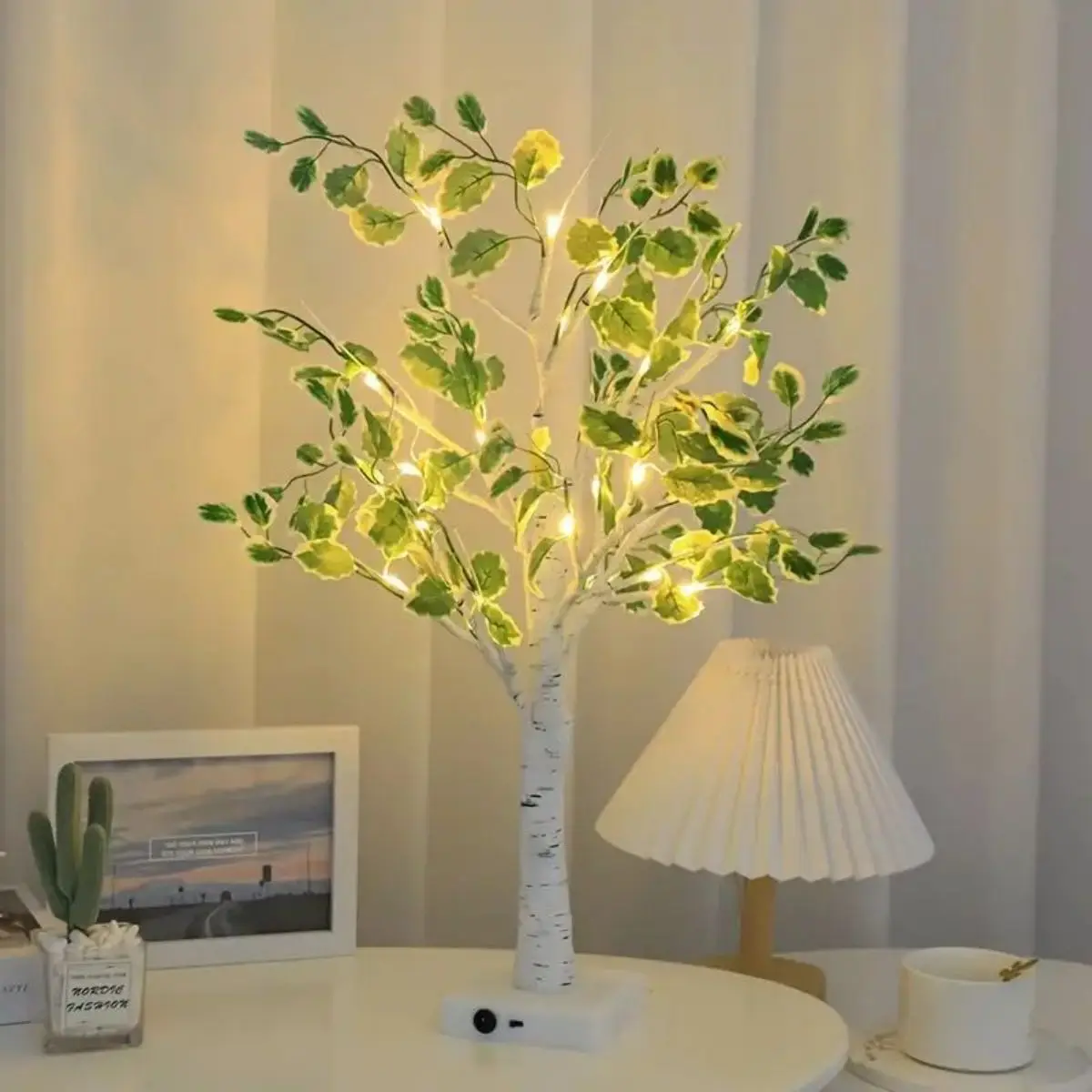 Sylvara – LED Berkenblad Sfeerverlichting op Batterij - Image 7