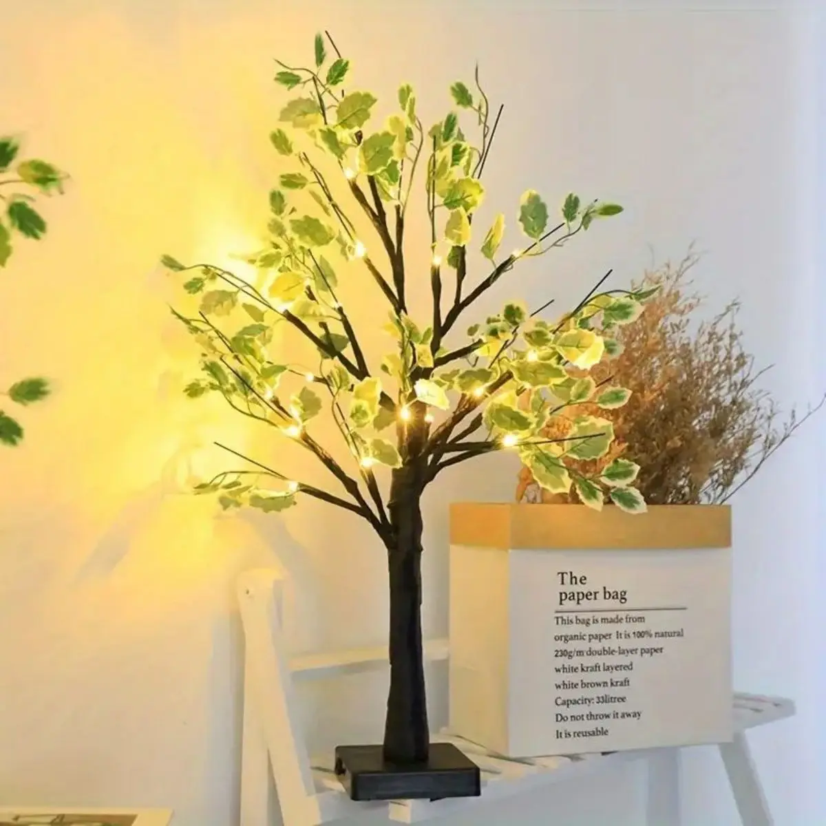 Sylvara – LED Berkenblad Sfeerverlichting op Batterij - Image 8