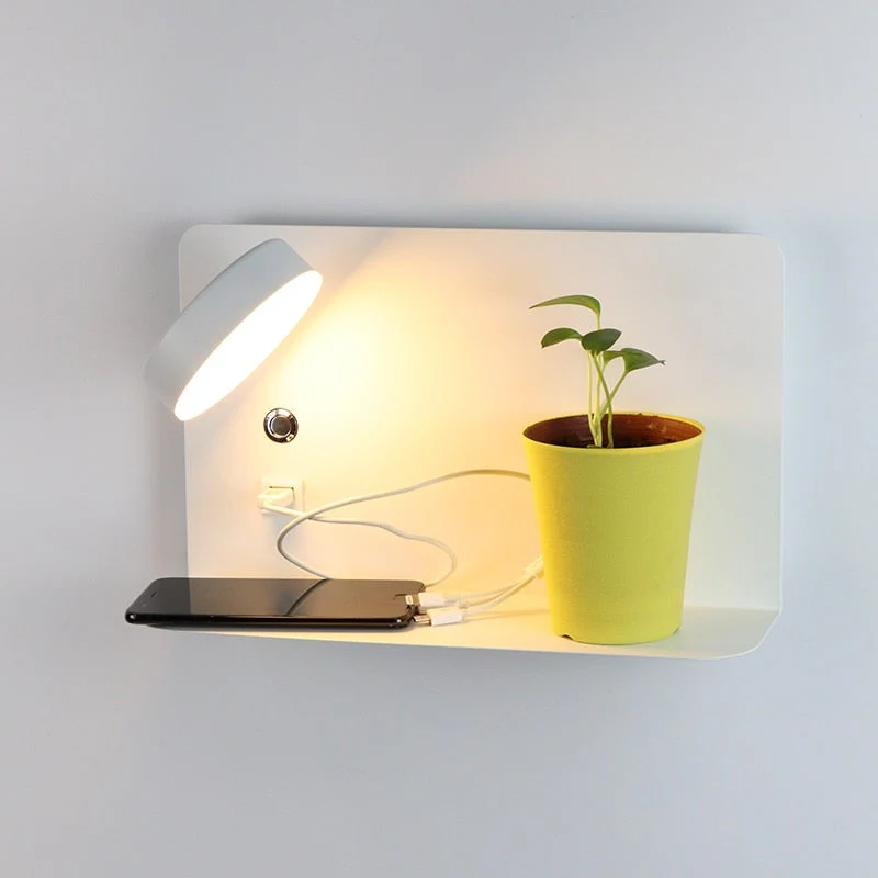 Sylvaris - LED Bedlamp Wandlamp met USB Oplader - Image 2