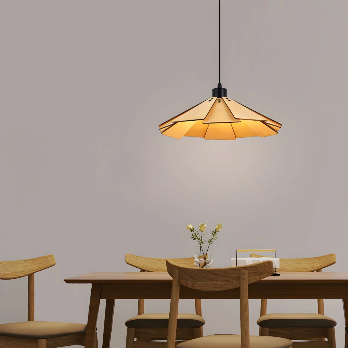 Takumièra - Wabi Sabi Houten Kegel Hanglamp - Image 14
