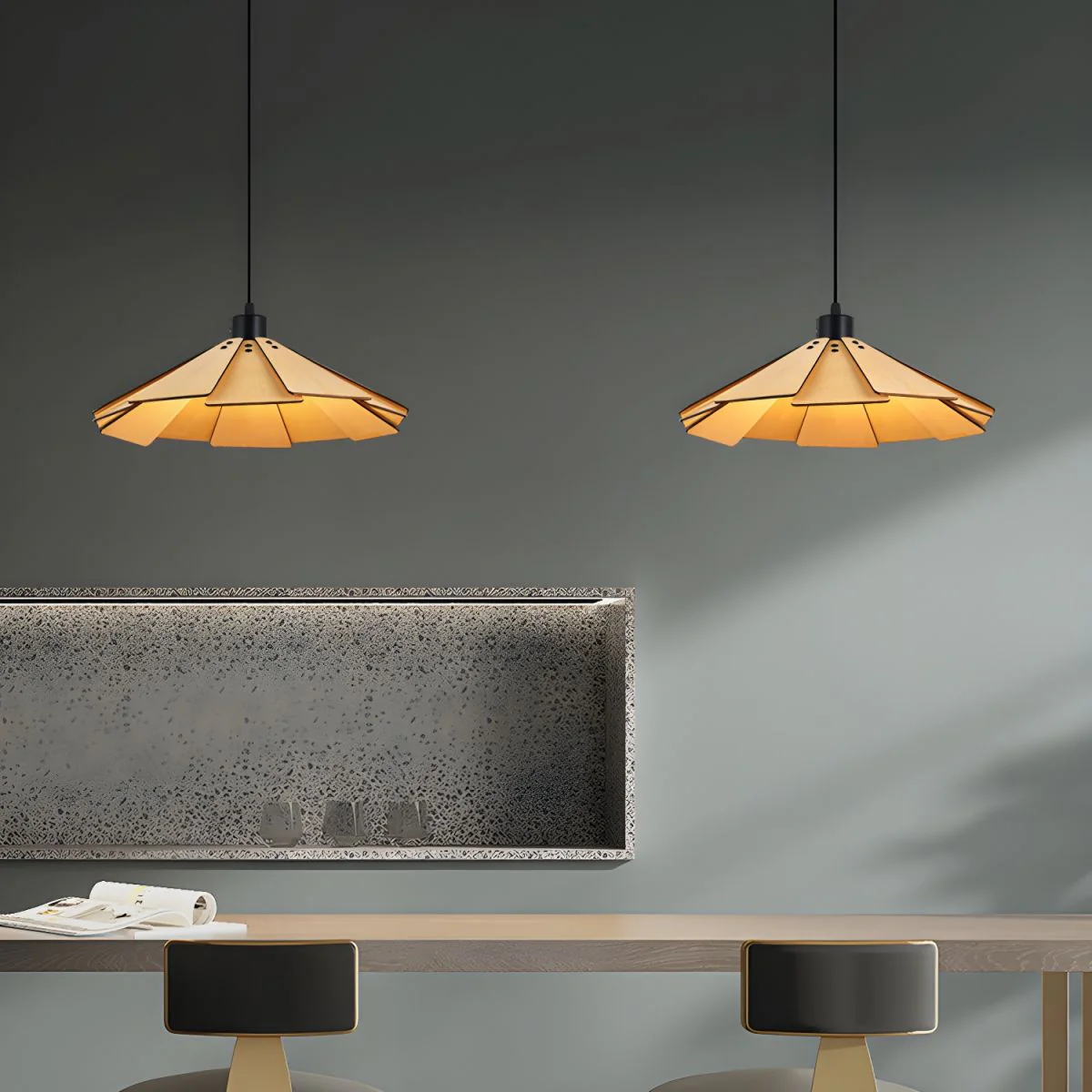Takumièra - Wabi Sabi Houten Kegel Hanglamp - Image 15