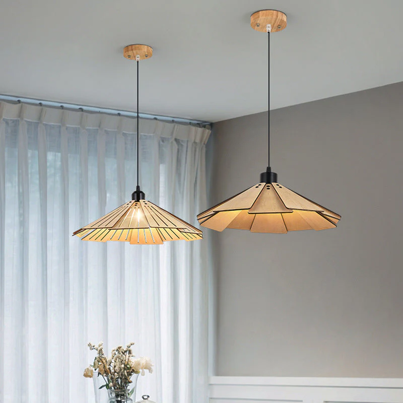 Takumièra - Wabi Sabi Houten Kegel Hanglamp - Image 18