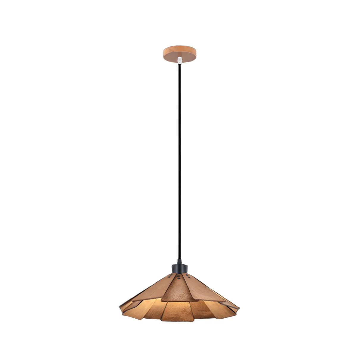 Takumièra - Wabi Sabi Houten Kegel Hanglamp - Image 2