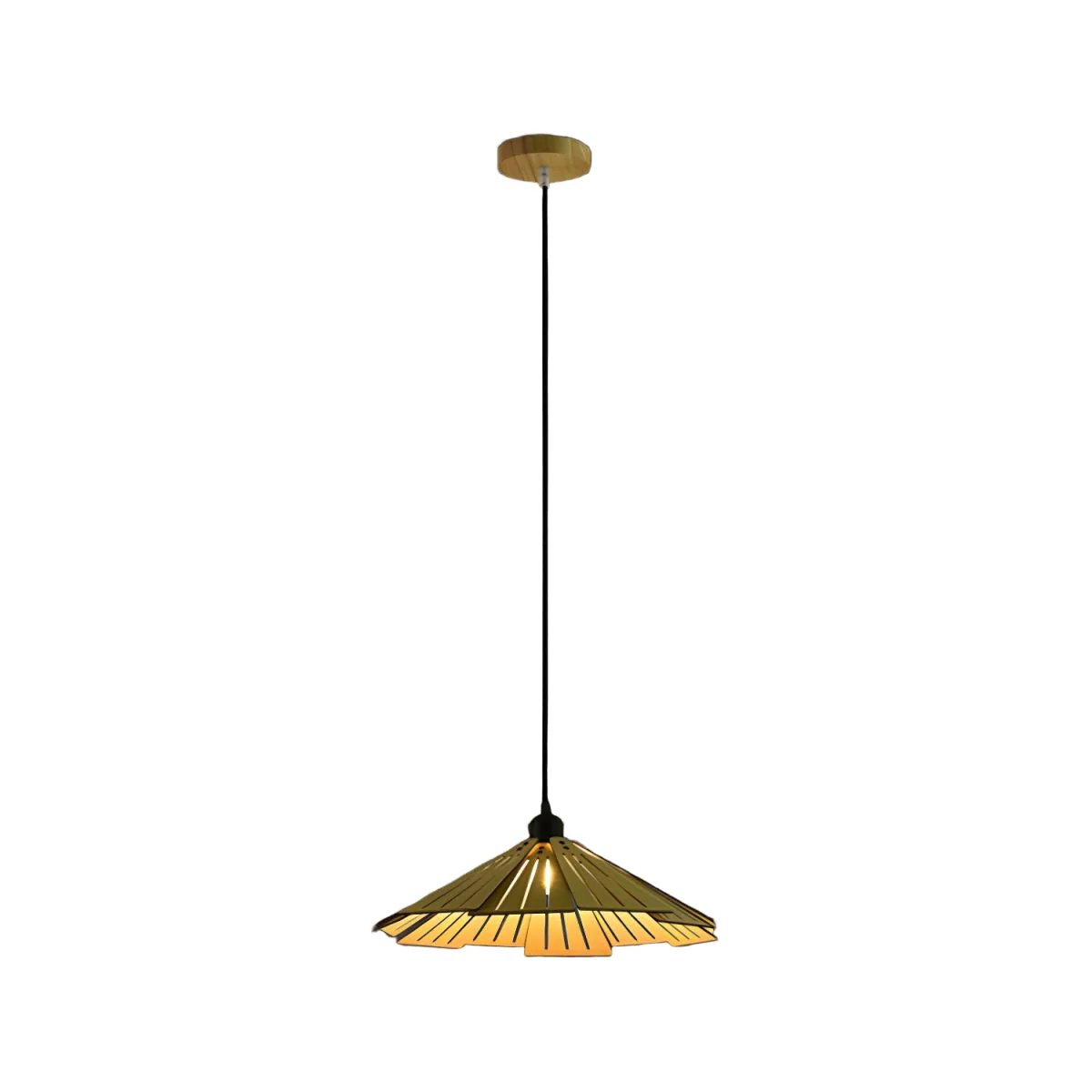 Takumièra - Wabi Sabi Houten Kegel Hanglamp - Image 3