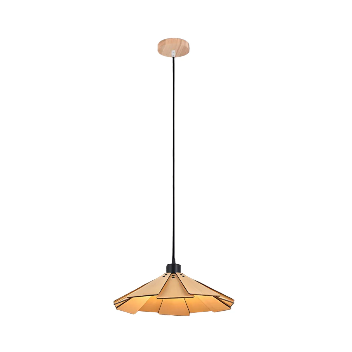 Takumièra - Wabi Sabi Houten Kegel Hanglamp - Image 4