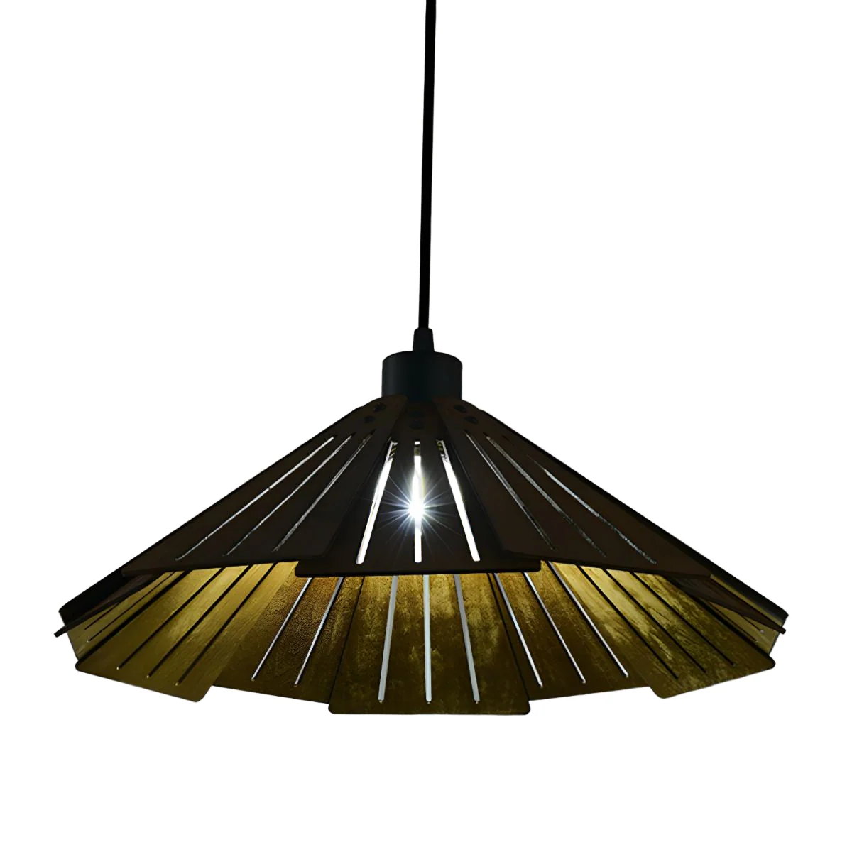 Takumièra - Wabi Sabi Houten Kegel Hanglamp - Image 9