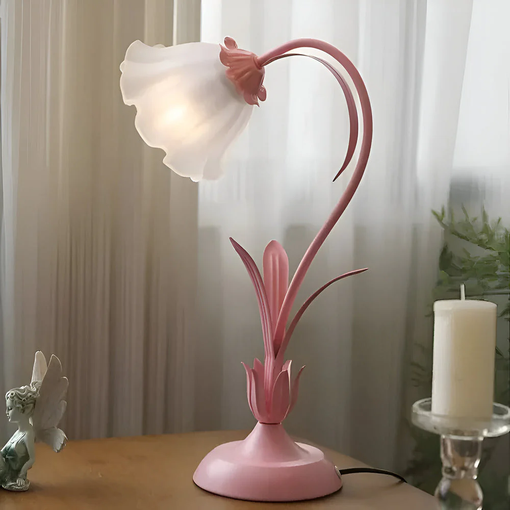 Talia - Antieke Tafellamp Frans Ontwerp met Bloemenmotief - Image 5