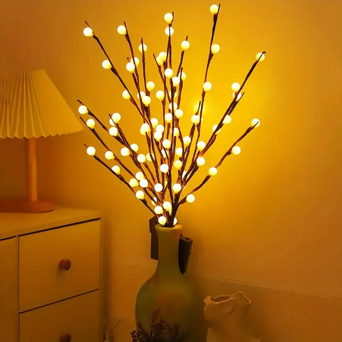 Thalina – Witte LED Berkentak Verlichting op Batterij - Image 2