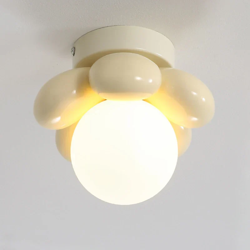 Thalora - Scandinavische Bloem Glas Plafondlamp - Image 4