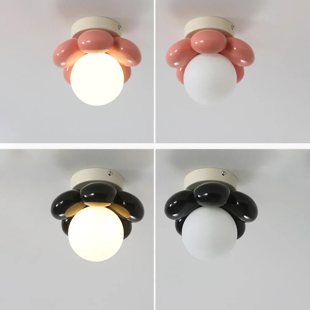Thalora - Scandinavische Bloem Glas Plafondlamp - Image 5