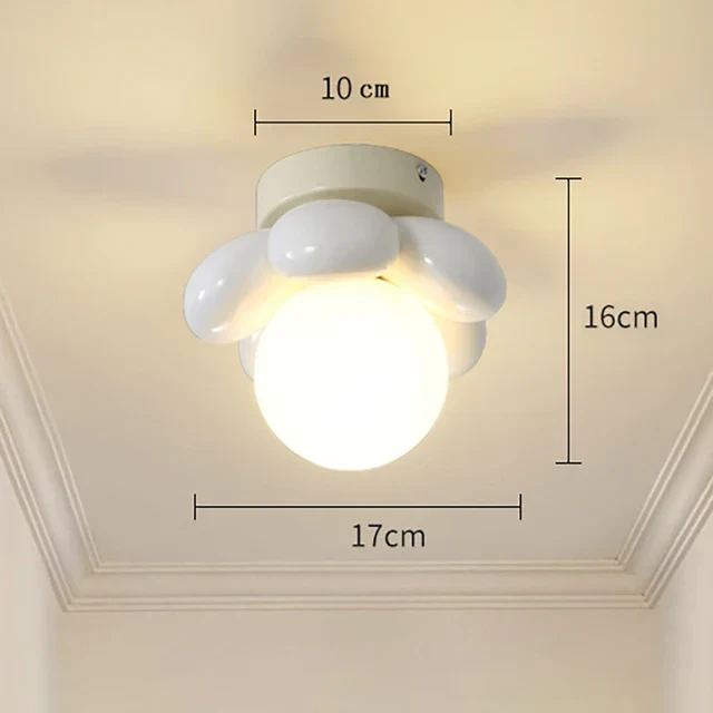 Thalora - Scandinavische Bloem Glas Plafondlamp - Image 9