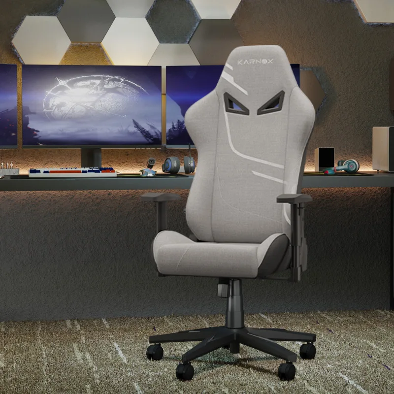 Thalvio - Ergonomische Gamingstoel van Stof met Hoofdsteun en Lendensteun - Image 11