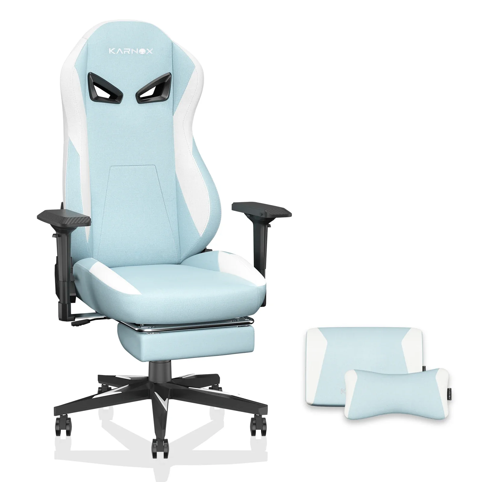 Thalvio - Ergonomische Gamingstoel van Stof met Hoofdsteun en Lendensteun - Image 3