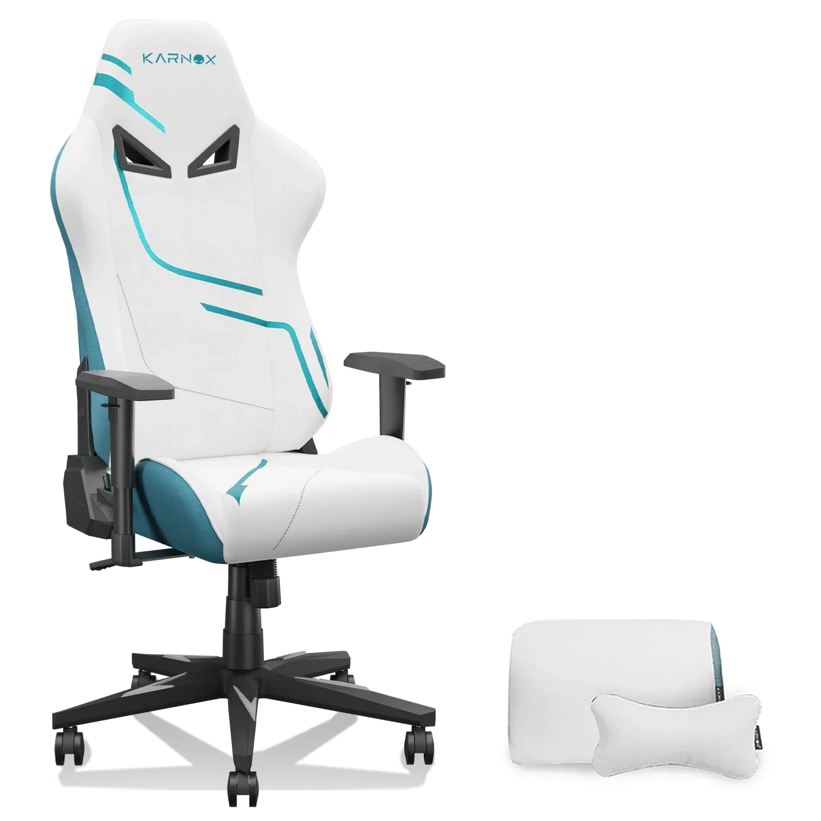 Thalvio - Ergonomische Gamingstoel van Stof met Hoofdsteun en Lendensteun - Image 4