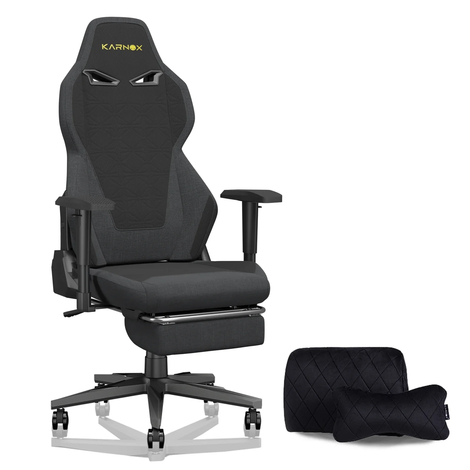 Thalvio - Ergonomische Gamingstoel van Stof met Hoofdsteun en Lendensteun - Image 7