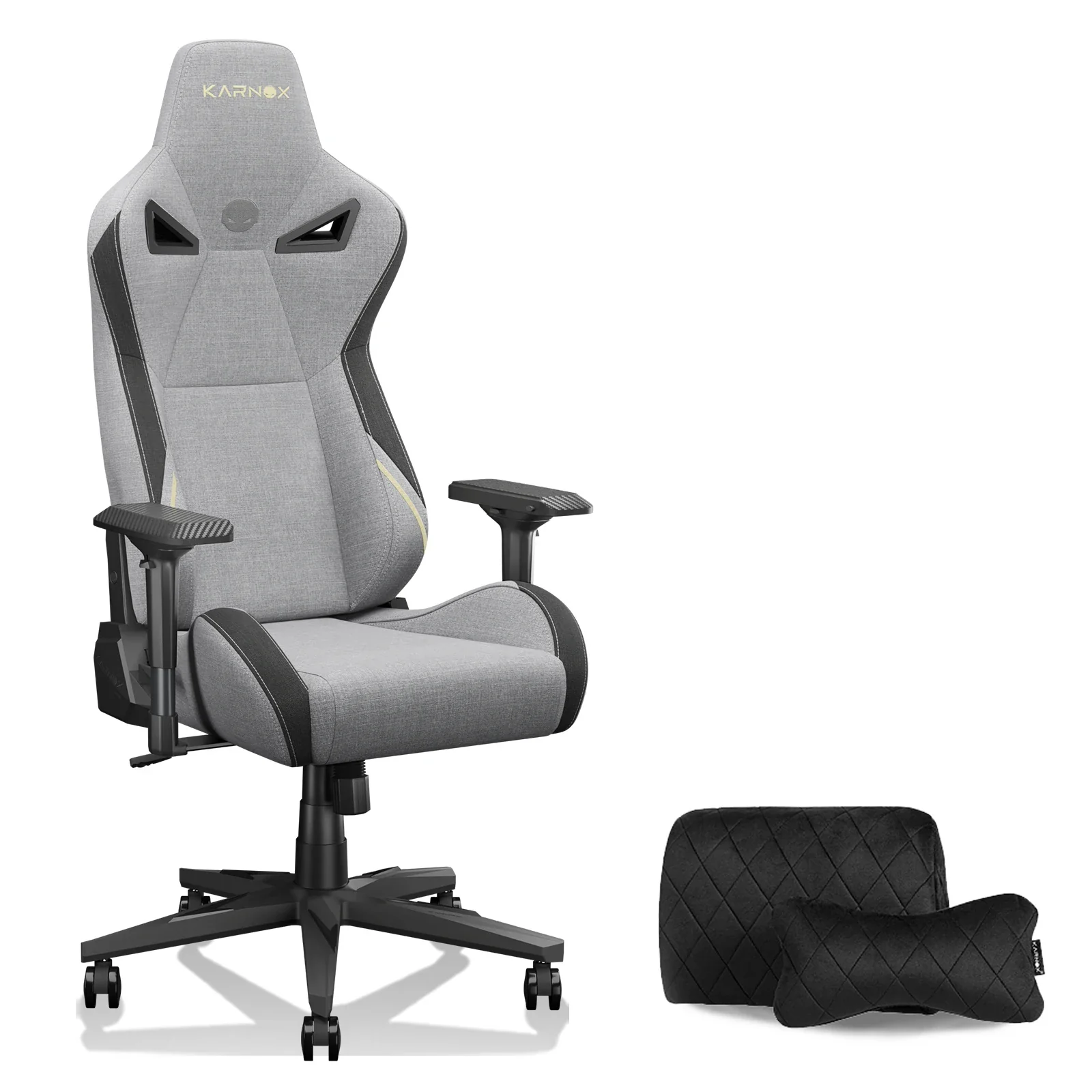 Thalvio - Ergonomische Gamingstoel van Stof met Hoofdsteun en Lendensteun - Image 9