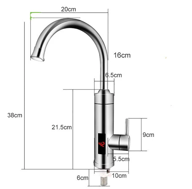Theronix – Elektrische Keukenkraan Met Directe Verwarming - Image 6