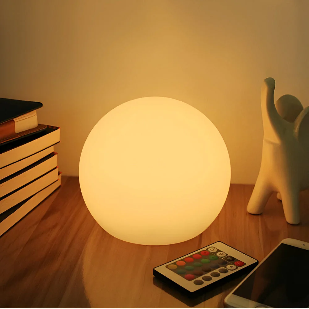 Thessara - LED Tafellamp met Dynamische Kleurverandering in Bolvorm - Image 10