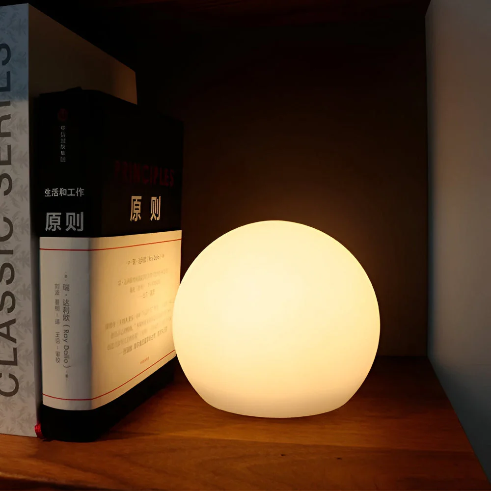 Thessara - LED Tafellamp met Dynamische Kleurverandering in Bolvorm - Image 2