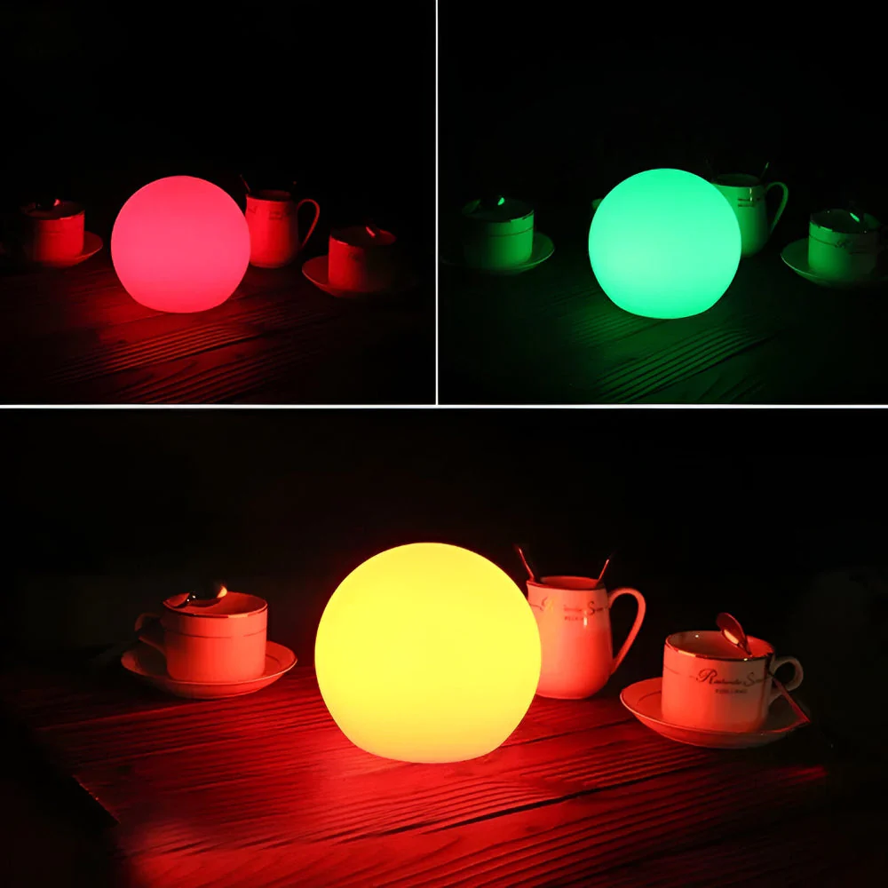Thessara - LED Tafellamp met Dynamische Kleurverandering in Bolvorm - Image 7