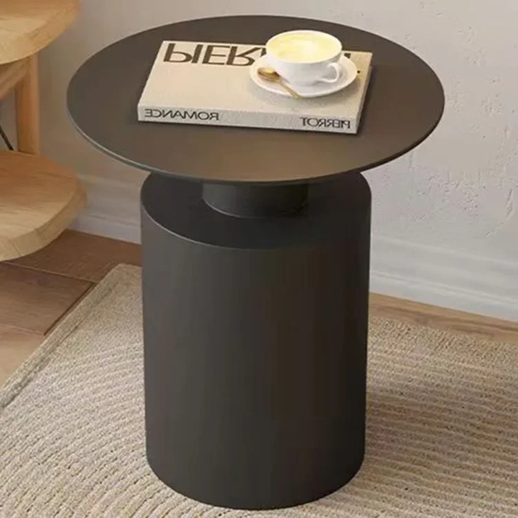 Treviano - Ronde Smeedijzeren Bijzettafel Met Opbergruimte - Image 4