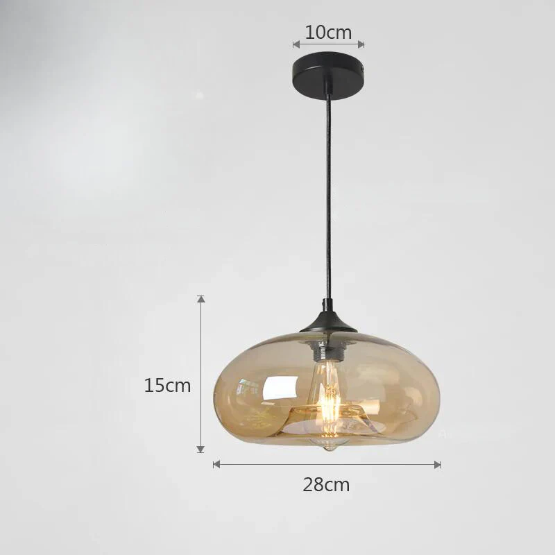 Tristara - Vintage Hanglamp van Gekleurd Glas - Image 10