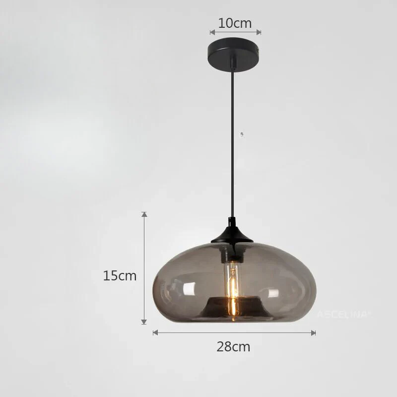 Tristara - Vintage Hanglamp van Gekleurd Glas - Image 5