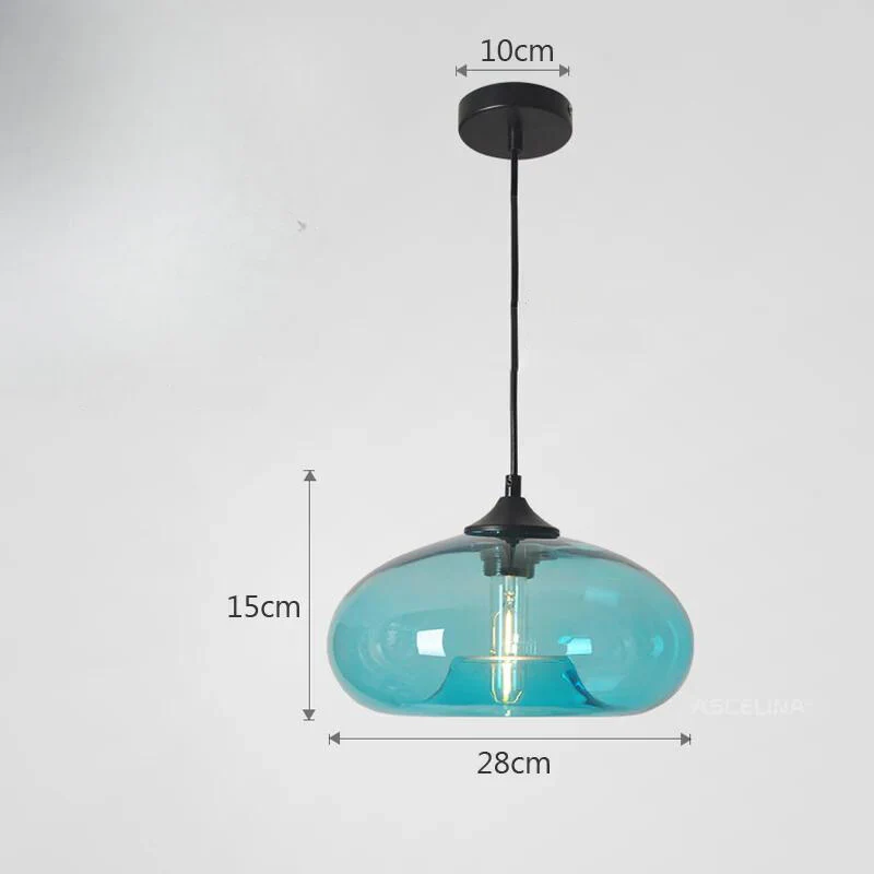 Tristara - Vintage Hanglamp van Gekleurd Glas - Image 6