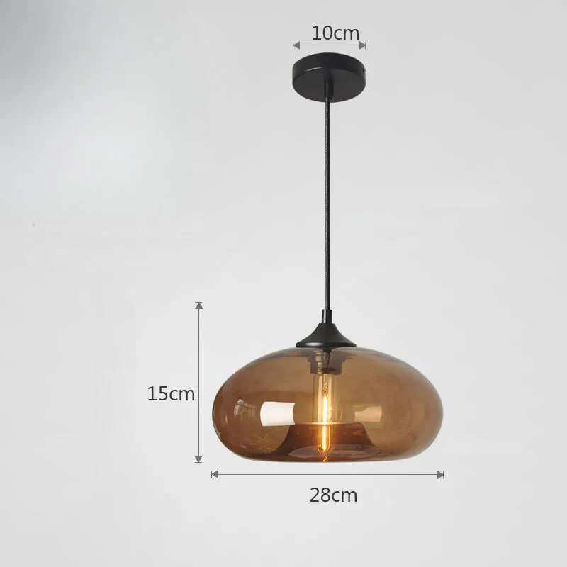 Tristara - Vintage Hanglamp van Gekleurd Glas - Image 9
